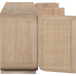 Windsor Solid Wood And Cane Sideboard / Buffet in Natural
