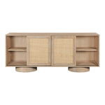 Windsor Solid Wood And Cane Sideboard / Buffet in Natural