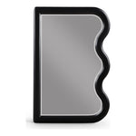Winnie Poplar Wood Frame Mirror in Black