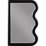 Winnie Poplar Wood Frame Mirror in Black