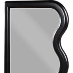 Winnie Poplar Wood Frame Mirror in Black