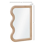 Winnie Poplar Wood Frame Mirror in Natural