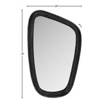 Auberge Aluminum Frame Mirror in Black