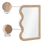 Winnie Poplar Wood Frame Mirror in Natural
