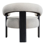 Winston Boucle Fabric Upholstered Accent Chair in Cream