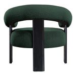Winston Boucle Fabric Upholstered Accent Chair in Green