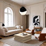Roland Iron Coffee Table in Cream