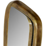 Auberge Aluminum Frame Mirror in Brass