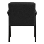 Woodloch Boucle Fabric Upholstered Accent Chair in Black