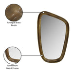 Auberge Aluminum Frame Mirror in Brass