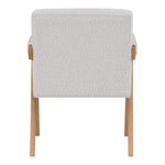 Woodloch Boucle Fabric Upholstered Accent Chair in Cream
