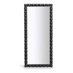 Aubrey Acacia Wood Frame Mirror in Black