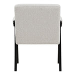 Woodloch Boucle Fabric Upholstered Accent Chair in Cream