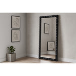 Aubrey Acacia Wood Frame Mirror in Black