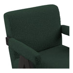 Woodloch Boucle Fabric Upholstered Accent Chair in Green