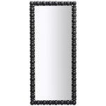 Aubrey Acacia Wood Frame Mirror in Black
