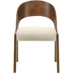Woodson Linen Textured Fabric Upholstered Dining Chair in Beige