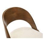 Woodson Linen Textured Fabric Upholstered Dining Chair in Beige