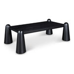 Wyndham Solid Wood And Oak Veneer Coffee Table in Black