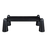 Wyndham Solid Wood And Oak Veneer Coffee Table in Black