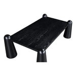Wyndham Solid Wood And Oak Veneer Coffee Table in Black