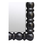 Aubrey Acacia Wood Frame Mirror in Black