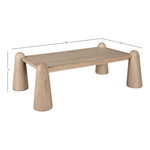 Wyndham Solid Wood And Oak Veneer Coffee Table in Natural