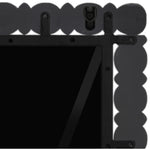 Aubrey Acacia Wood Frame Mirror in Black