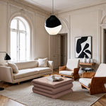 Roland Iron Coffee Table in Pink