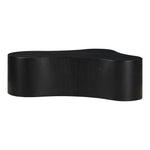 Zaire Solid Wood And Burl Veneer Coffee Table in Black