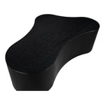 Zaire Solid Wood And Burl Veneer Coffee Table in Black