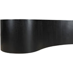 Zaire Solid Wood And Burl Veneer Coffee Table in Black