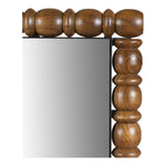 Aubrey Acacia Wood Frame Mirror in Brown