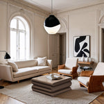Roland Iron Coffee Table in Taupe