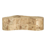 Zaire Solid Wood And Burl Veneer Coffee Table in Natural