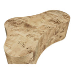 Zaire Solid Wood And Burl Veneer Coffee Table in Natural
