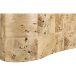 Zaire Solid Wood And Burl Veneer Coffee Table in Natural