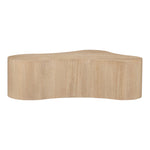 Zaire Solid Wood And Burl Veneer Coffee Table in Natural