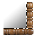 Aubrey Acacia Wood Frame Mirror in Brown