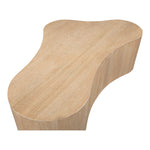 Zaire Solid Wood And Burl Veneer Coffee Table in Natural