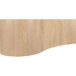 Zaire Solid Wood And Burl Veneer Coffee Table in Natural