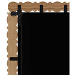 Aubrey Acacia Wood Frame Mirror in Brown