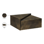Zani Iron Coffee Table in Brown
