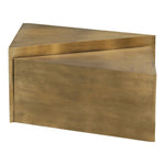 Zani Iron Coffee Table in Gold