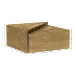 Zani Iron Coffee Table in Gold
