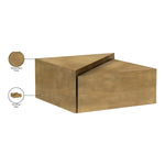 Zani Iron Coffee Table in Gold