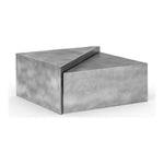 Zani Iron Coffee Table in Silver
