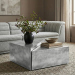 Zani Iron Coffee Table in Silver