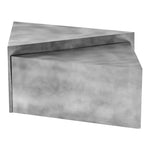 Zani Iron Coffee Table in Silver