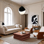 Roland Iron Coffee Table in Terracotta
